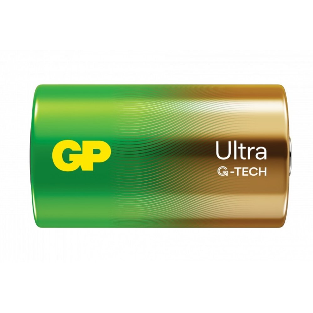 Husholdningsbatteri GP Ultra Alkaline D 2 stk