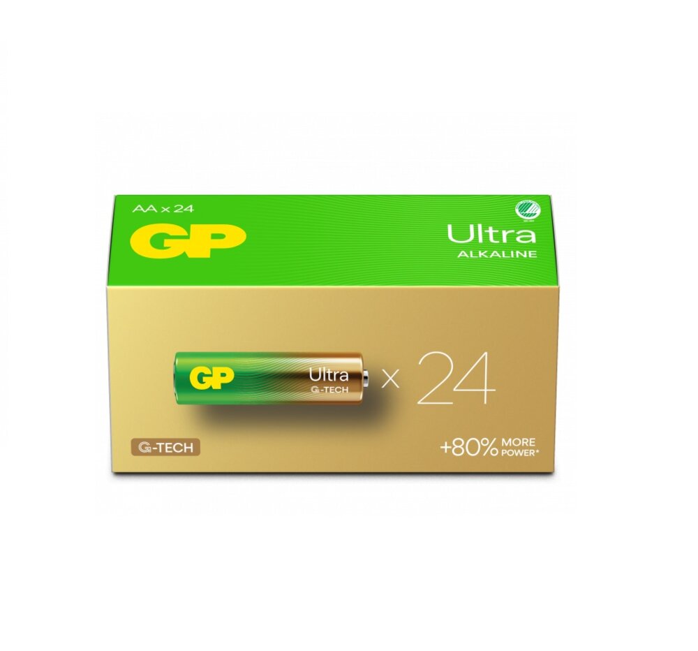 Husholdningsbatteri GP Super Alkaline AA 24 stk