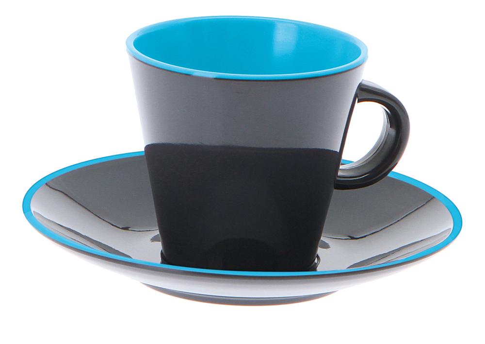 Dekketøy Espresso sett Milano grå/turkis 4 deler G