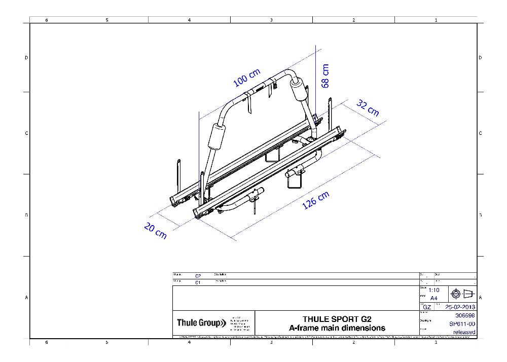 Sykkelstativ Caravan Light A-ramme