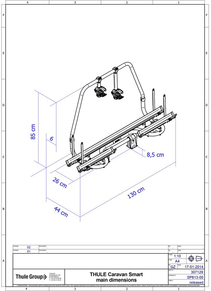 Caravan Smart Sykkelstativ