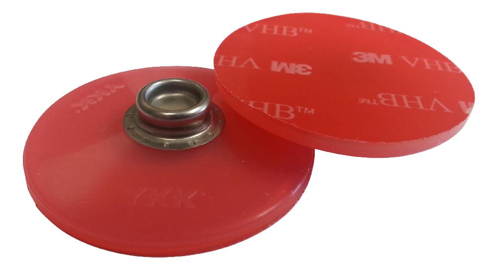 Pads med trykknapp til telt/vognskjørt 10 stk