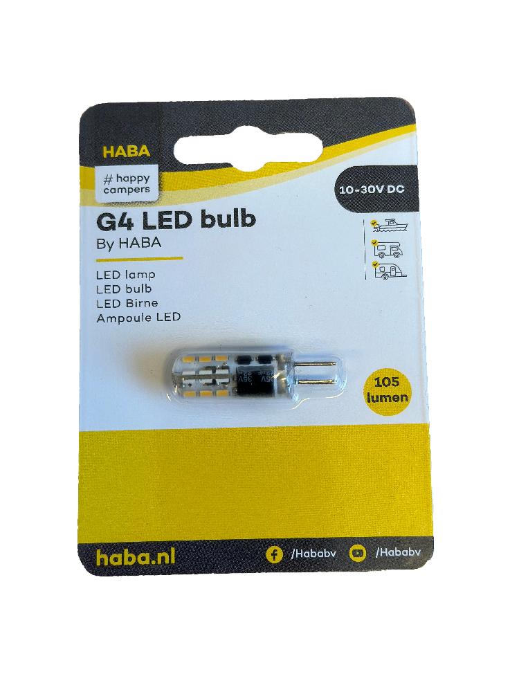 Lyspære LED 12V 1,3W, Varmhvit lys GU4