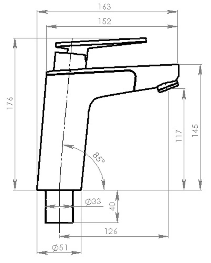 Vector E5 Vannkran blande Chrome