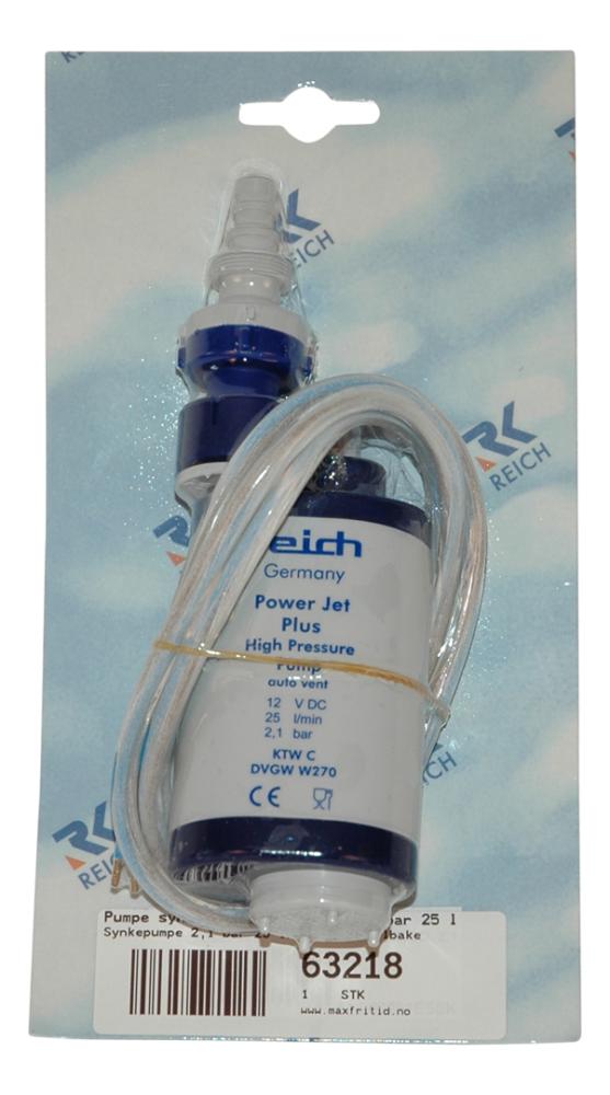 Power Jet Plus Synkepumpe m/tilbakeslagsventil 25 l 2,1 bar