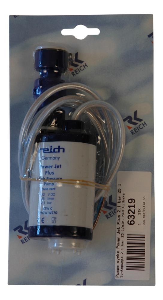 Power Jet Plus Synkepumpe m/tilbakeslagsventil 25 l 2,1 bar