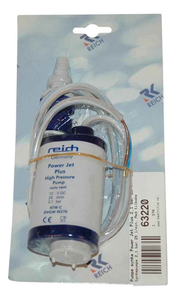Power Jet Plus Synkepumpe m/tilbakeslagsventil 25 l 2,1 bar