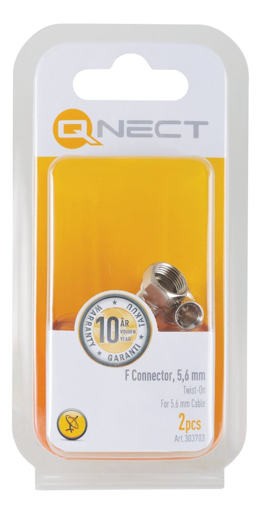 F-Connector 5,45 mm -Twist on, 2 stk F RG59