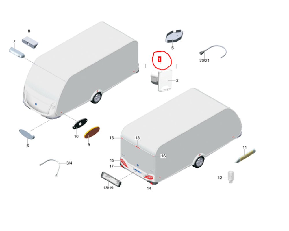 Inntak strøm utv ROY 07 hvit