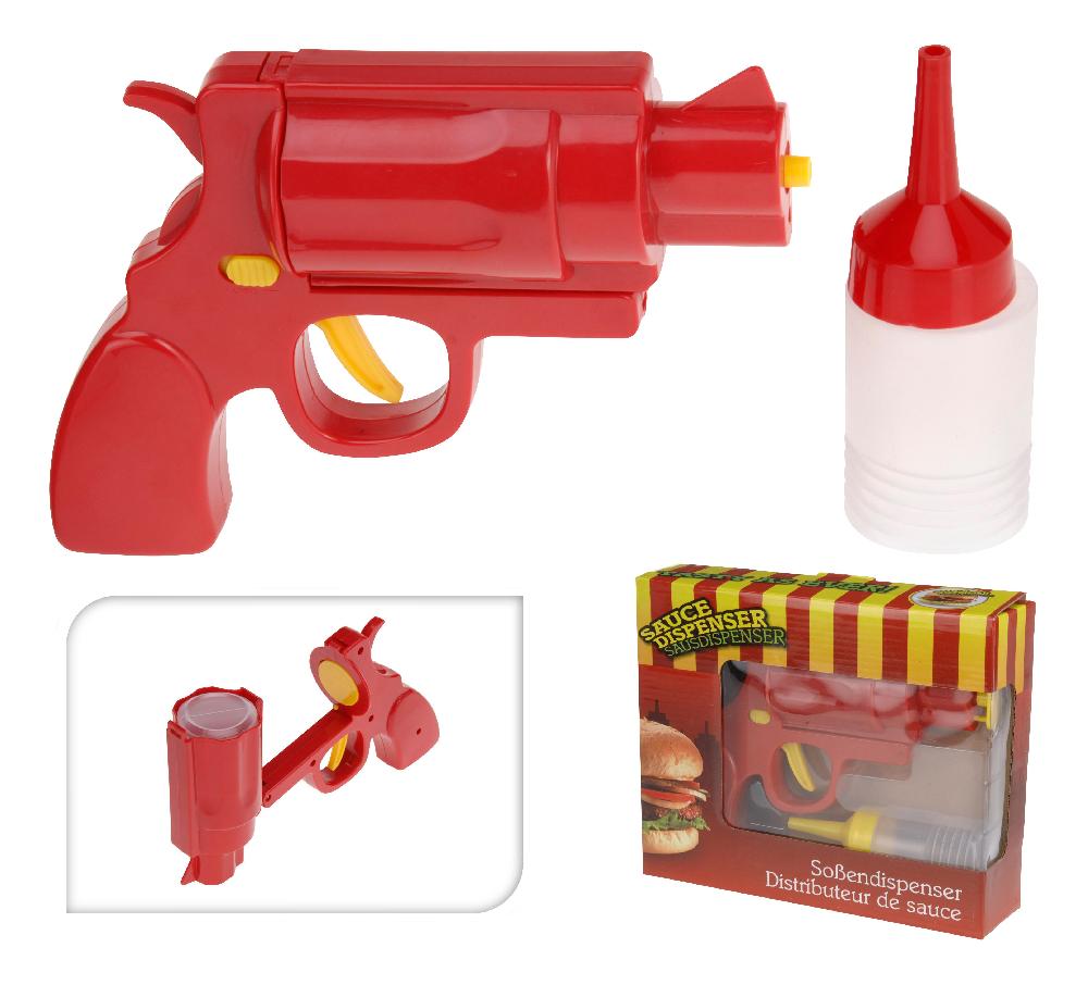 Dekketøy ketcup/sennep pistol