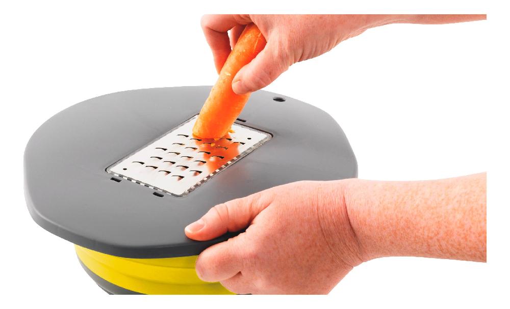 Collaps Skål m/lokk &amp; rivjern Lilla