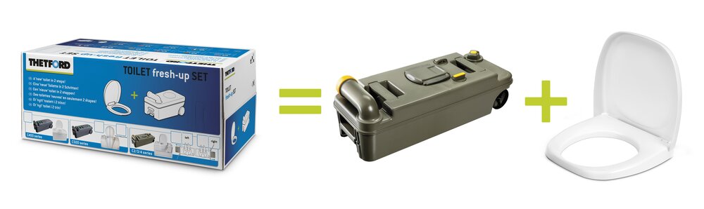 Fresh-up Sett til toalett C2/C3/C4 m/ hjul Venstre