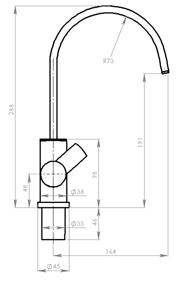 Consept S90 Vannkran blande Chrome
