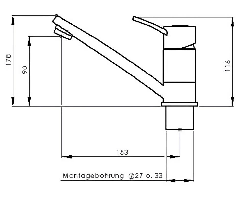 Consept E Vannkran blande Chrome