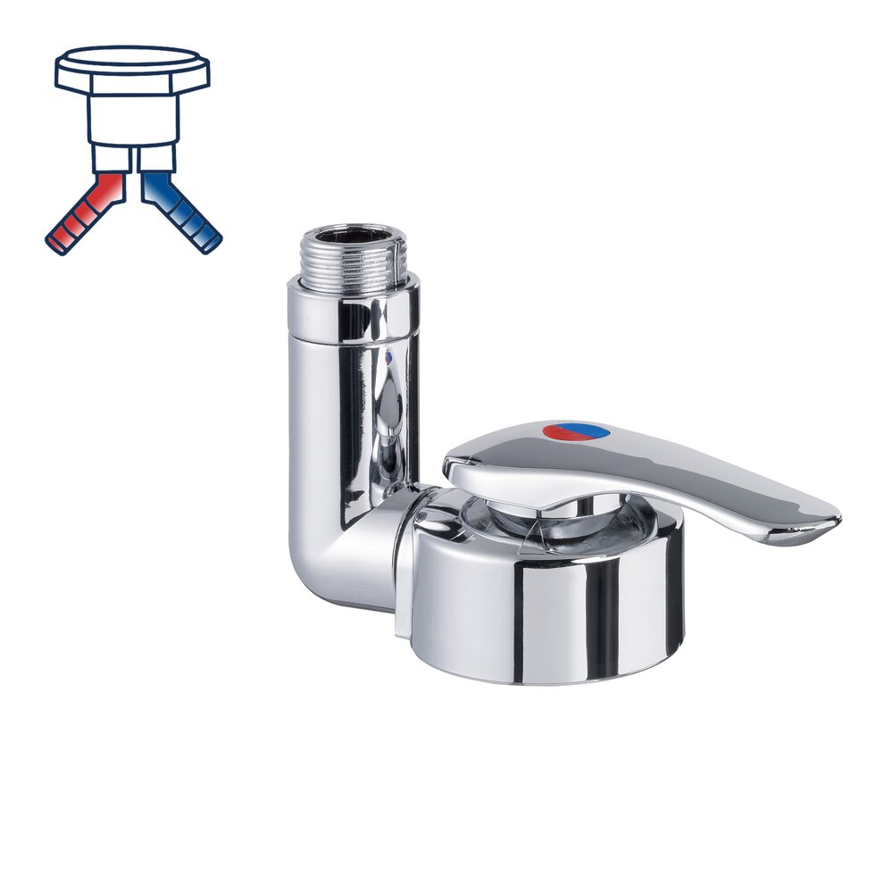 Kran blande dusj KERAMIK TWIST Chrome REICH