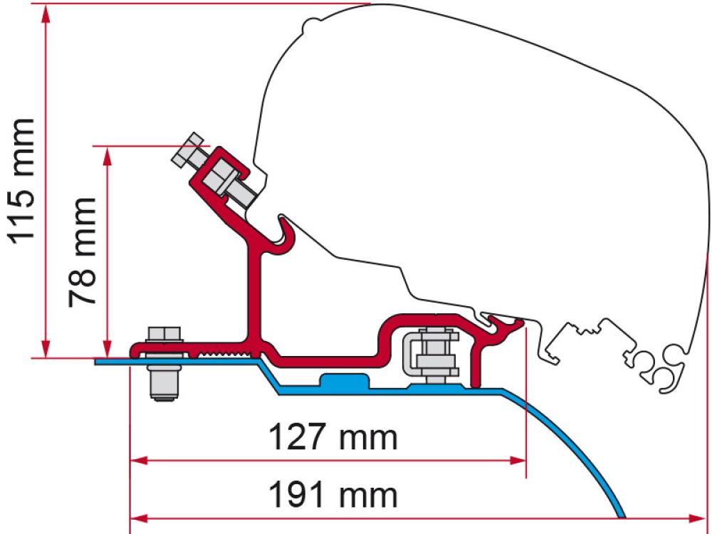 Kit Fiat Ducato - Citroen Jumper - Peugeot Boxer - H3 Markisefeste