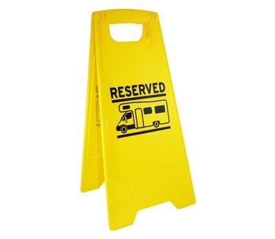 Skilt reservert bobil