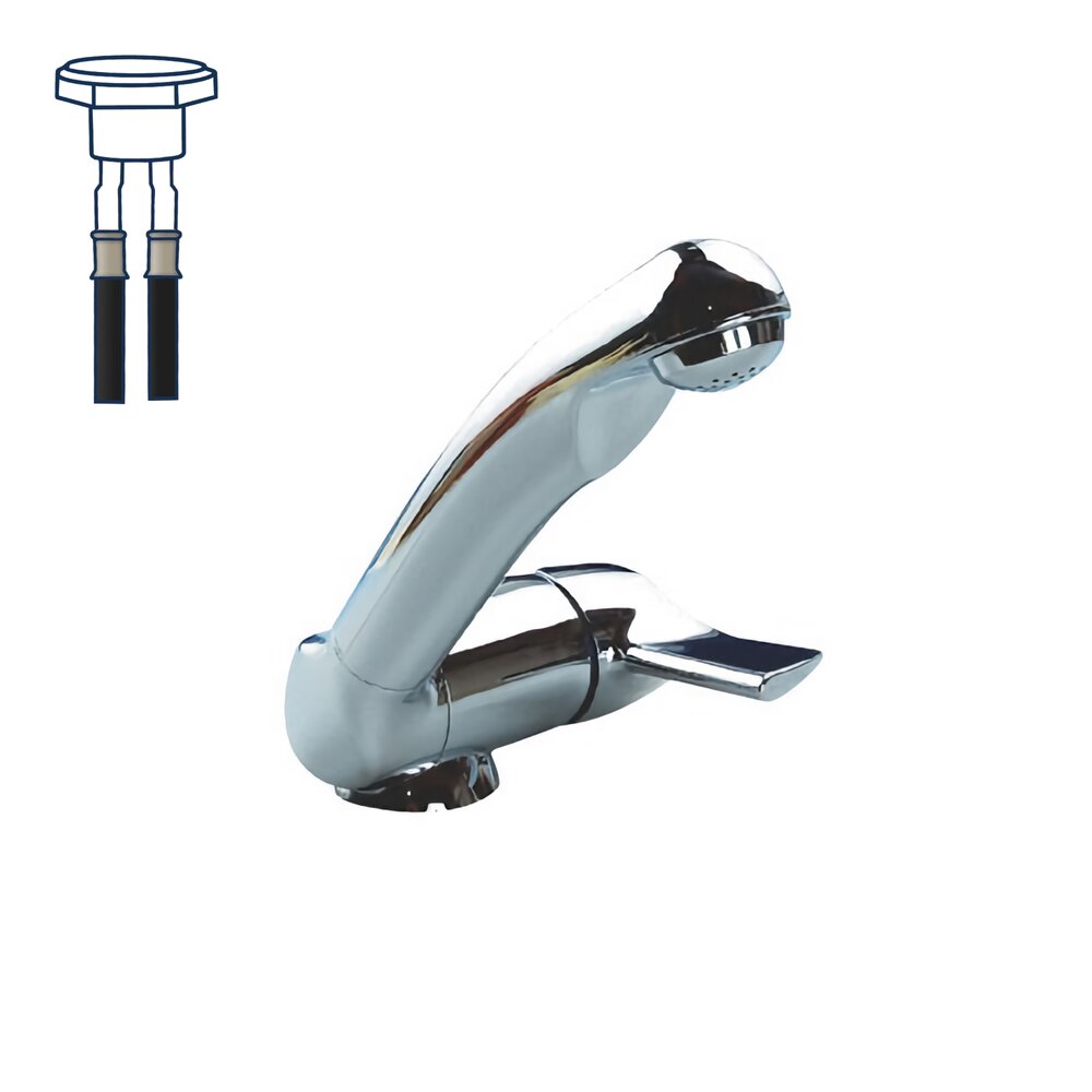 Ceramic Style Vannkran blande Chrome Uniquick