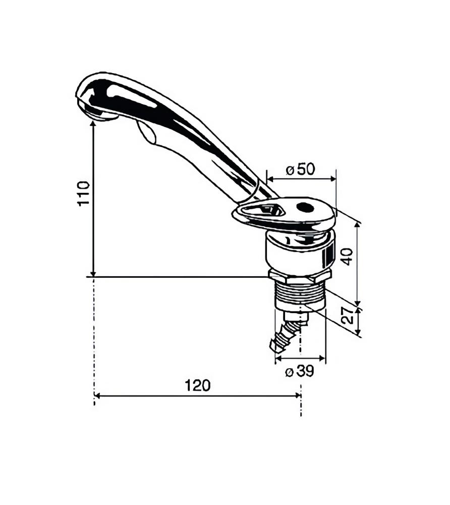 Twist Vannkran blande Chrome Uniquick
