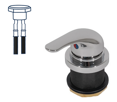 Kran blande u/bryter KERAMIK UT Chrom - UNIQUICK