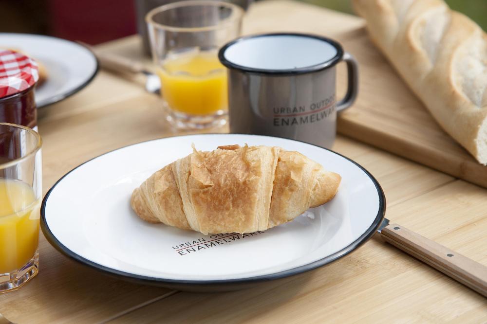 Enamel Middagstallerken 22 cm