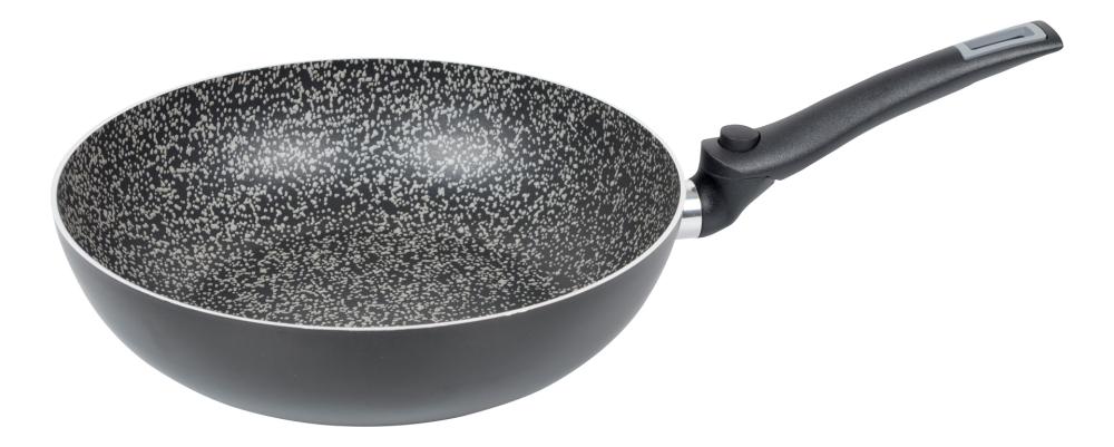 Wokpanne med foldbart håndtak Aluminium