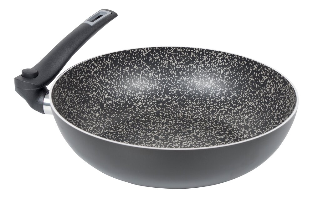 Wokpanne med foldbart håndtak Aluminium