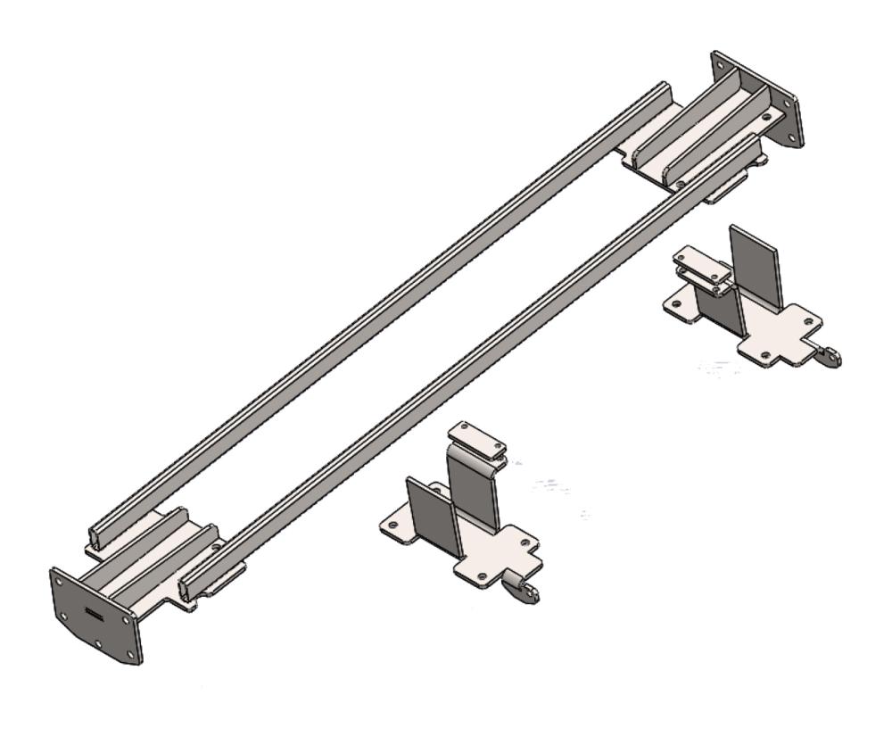 Auto Lift System 4 adapter til Ducato 244 ALKO, front og bak