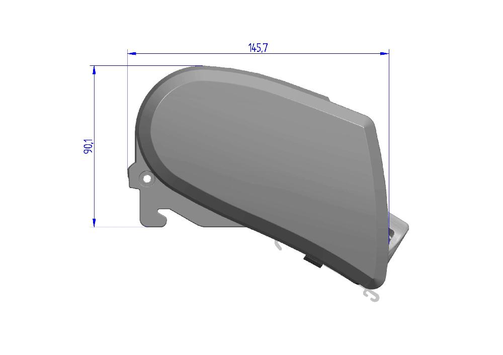 Omnistor 6300 Markise Hvit kassett 350 Mystic Grey