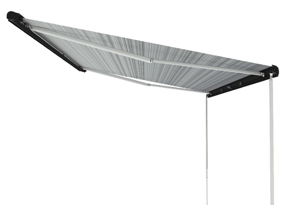 Markise F80 S Deep Black kassett 340 Royal Grey