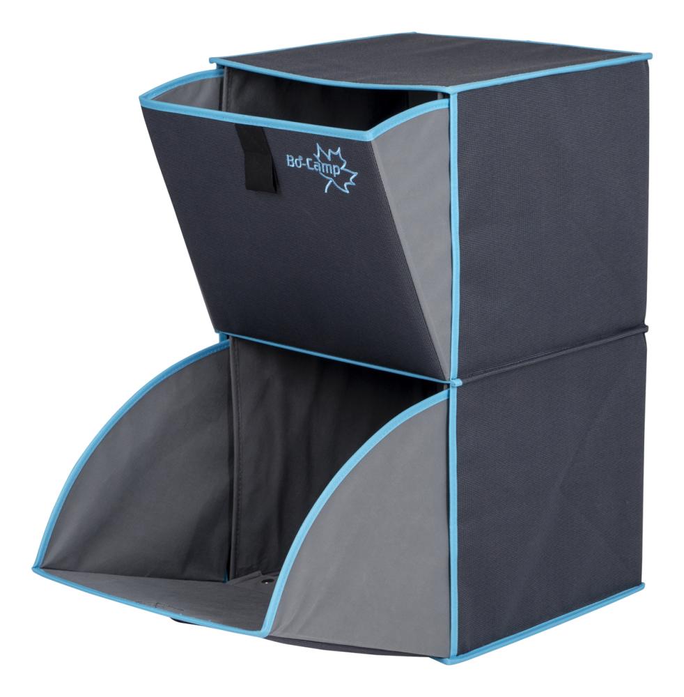 Sammenleggbart skap m/to skuffer Antrasitt