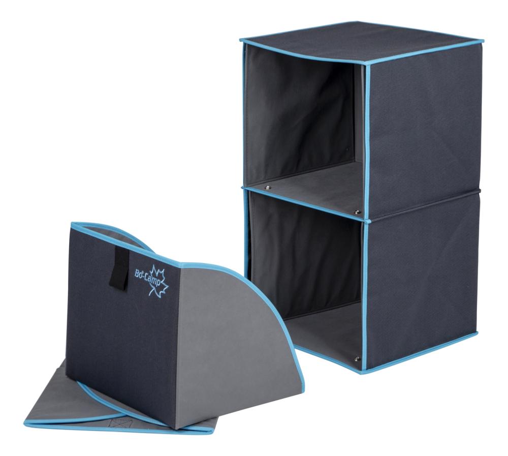 Sammenleggbart skap m/to skuffer Antrasitt