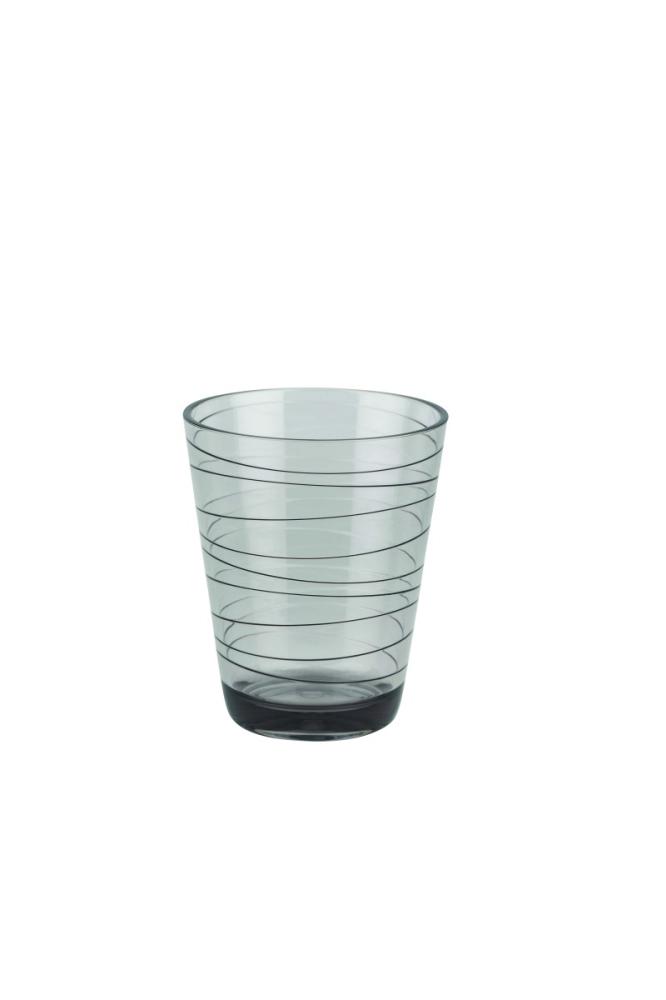 Glass Retro Design Black &amp; White 33 cl 2 stk