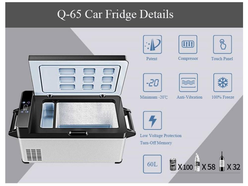 Kjøleboks Q-65 Kompressor 60 L