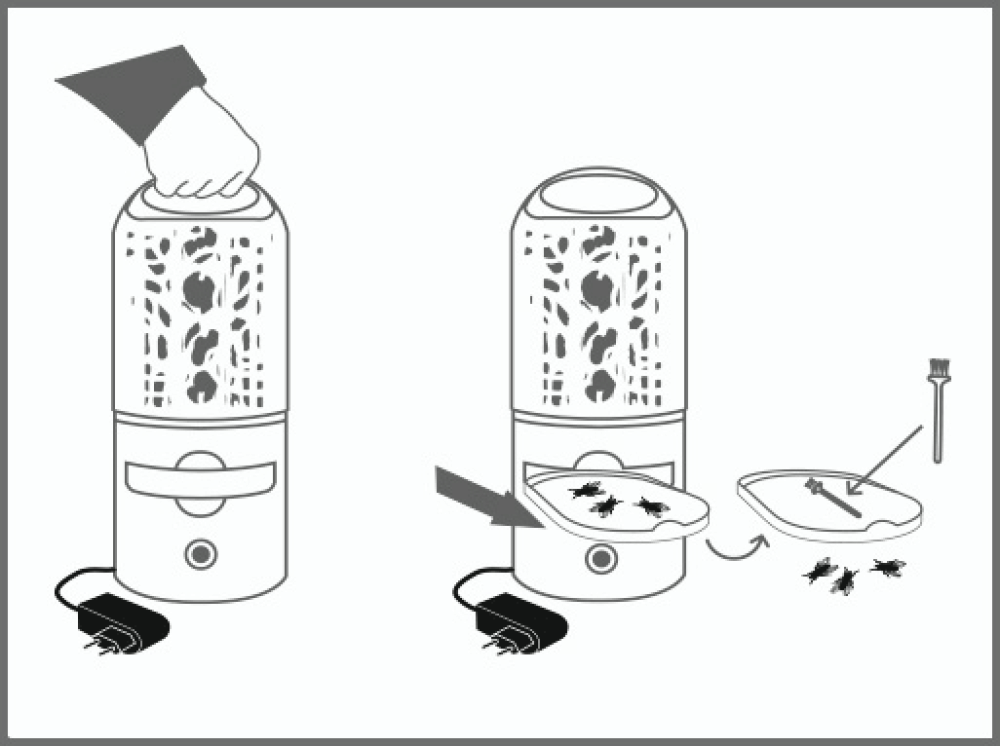 Oppladbar insektsfelle LED 4W