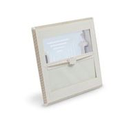 Gardin m/ myggnetting til takluke 40x40 hvit