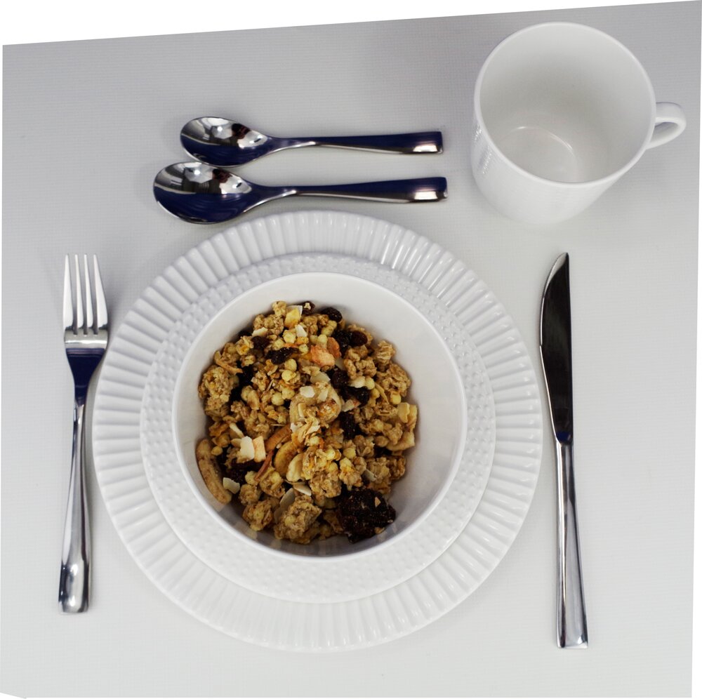 Servise Royal Ivory Hvit Melamin Anti-slip 16 deler