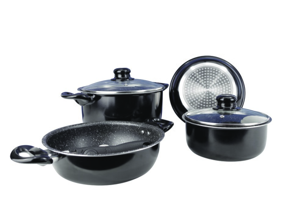 Black Line Induksjon Kasserollesett 7 deler