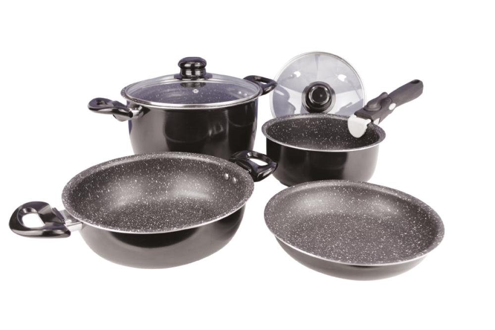 Black Line Induksjon Kasserollesett 7 deler