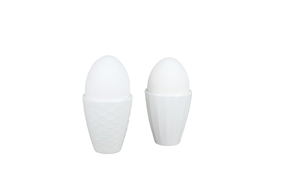 Royal Edelweiss Eggeglass 4 stk Hvit