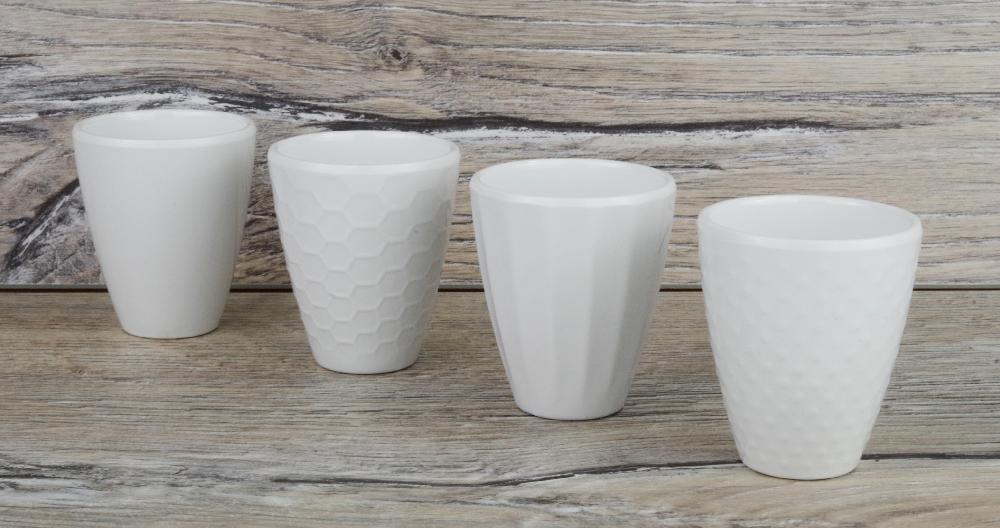 Royal Edelweiss Eggeglass 4 stk Hvit