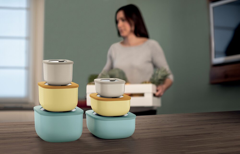 Bollesett med lokk 3 stk