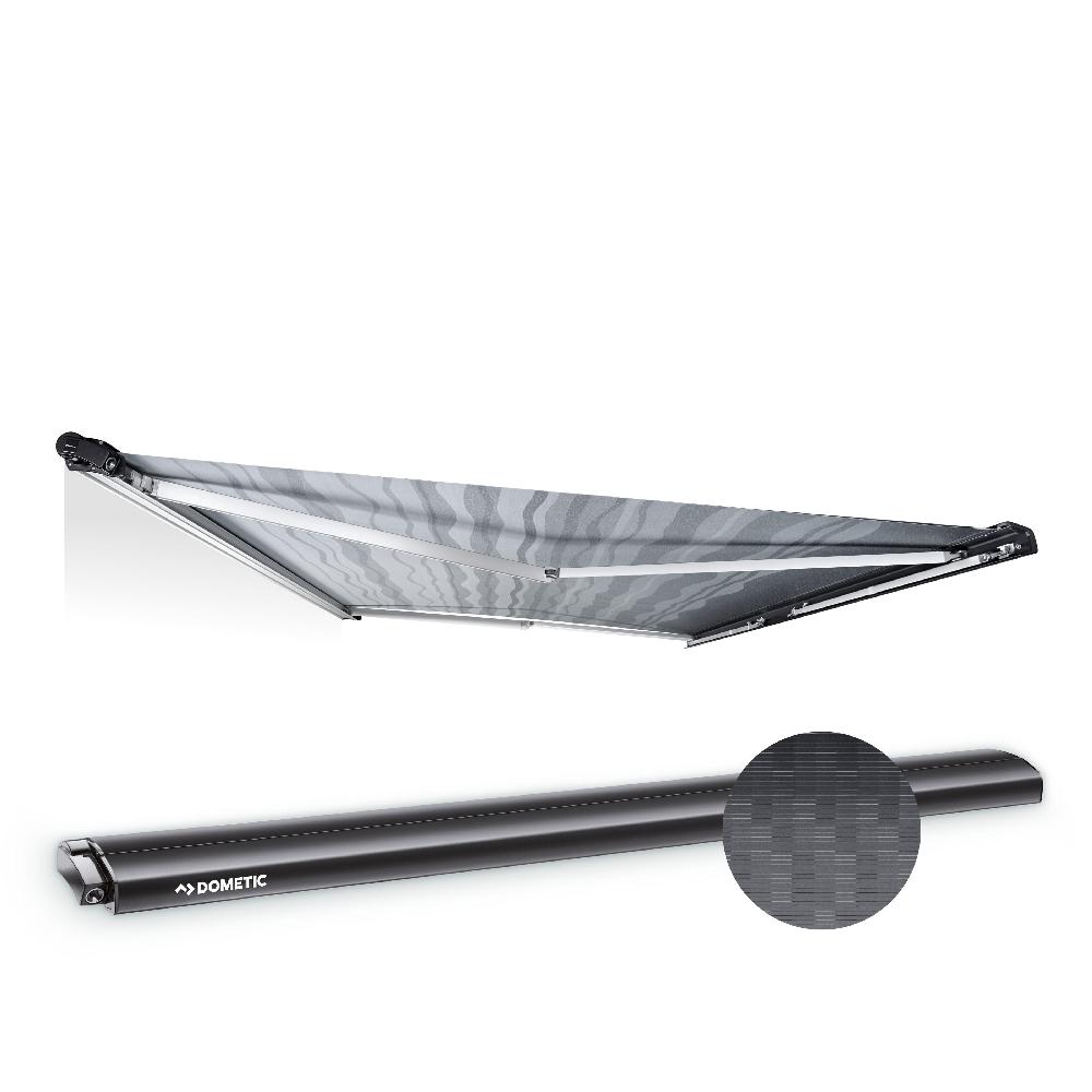 PerfectRoof PR 2000 Markise Grå kassett 4,00 x 2,50 m Horizon Grey