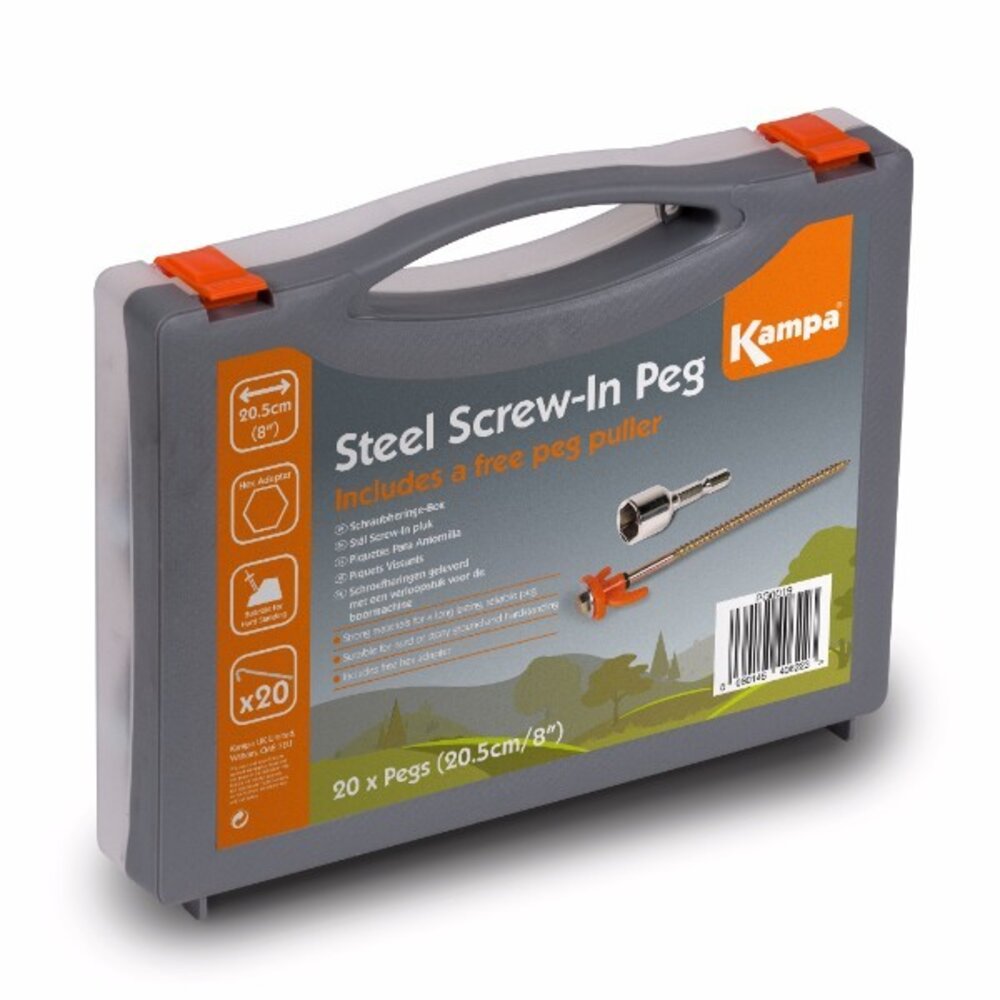 Steel Screw-in Pluggsett m/koffert