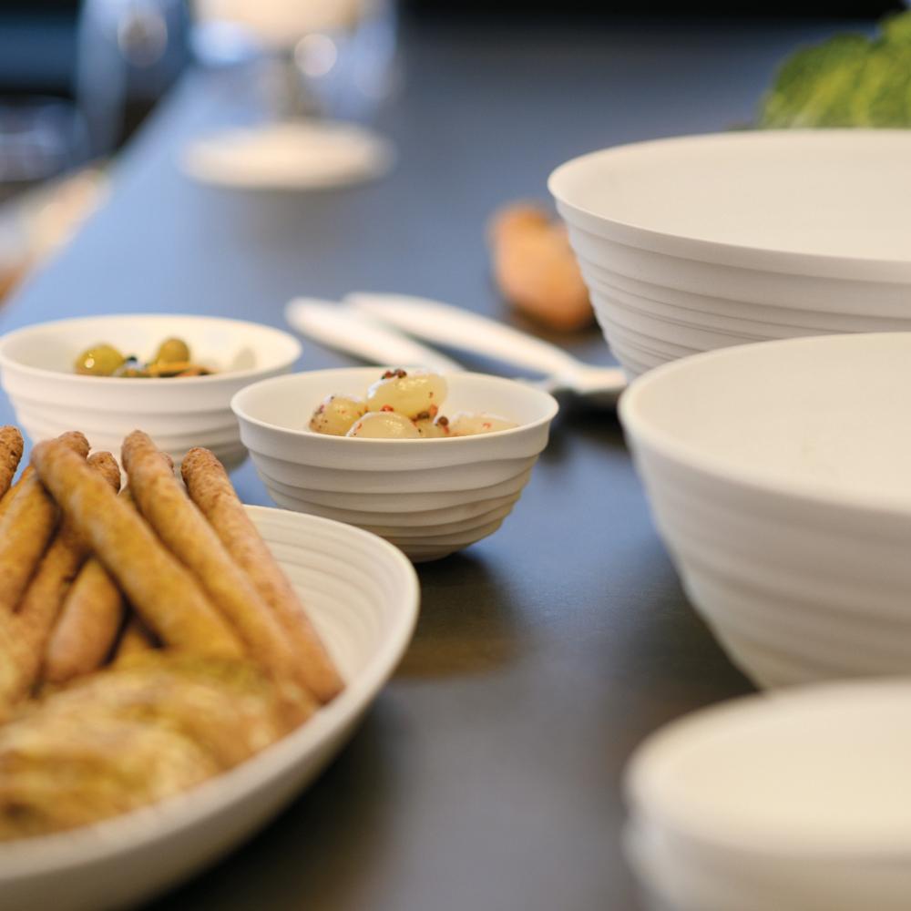 Serveringsskål Tierra Hvit Ø12,2 cm