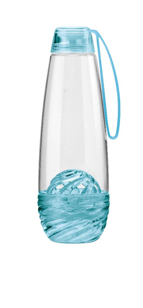 Flaske med smakstilsetningsbeholder blå 500ml