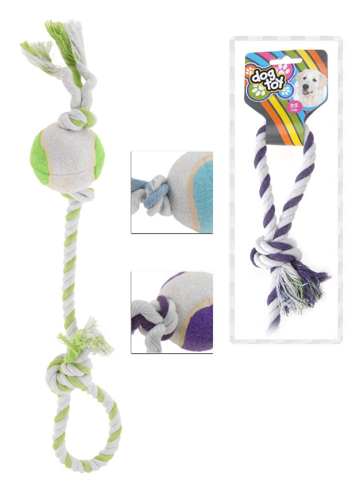 Leketau m/ball 52 cm Ass. farge