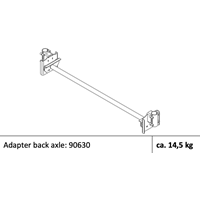 Adapter back axle: 90630 - Vekt: 14,5 kg