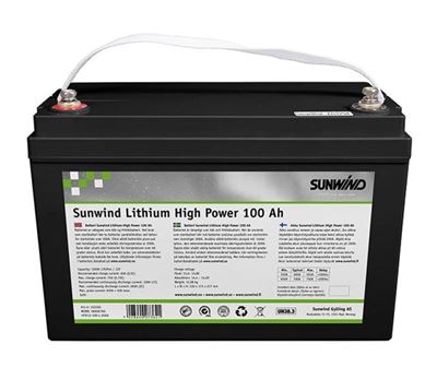 Lithiumbatteri 100 Ah 200 BMS Bluetooth High Power