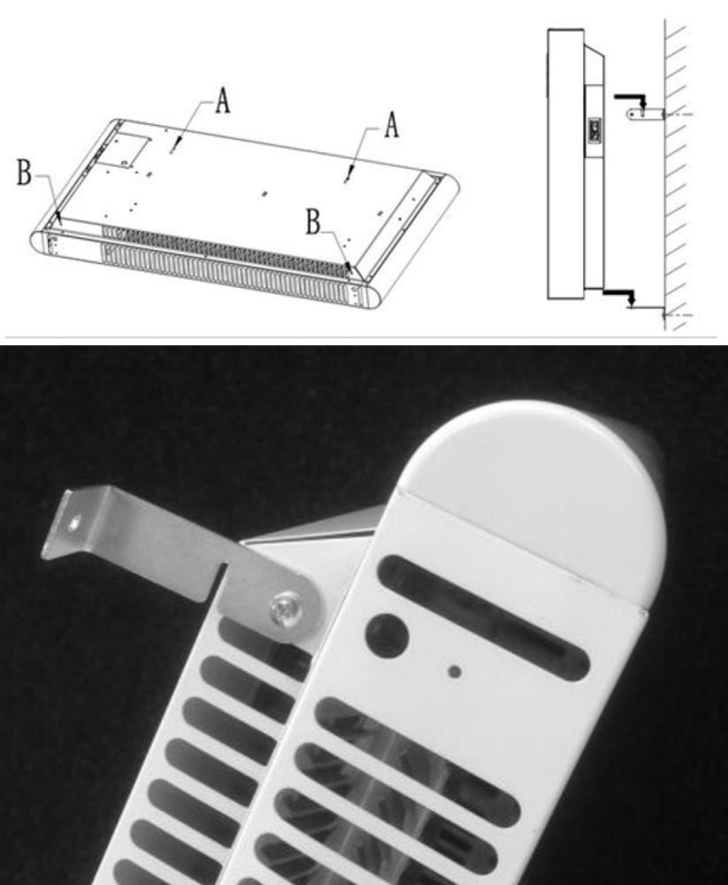 HLHW-800 Panelovn WiFi 800 W Hvit